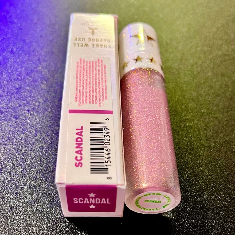 Jeffree Star | ‘Scandal’ Velour Liquid Lipstick | NiB holographic glitter L.E.